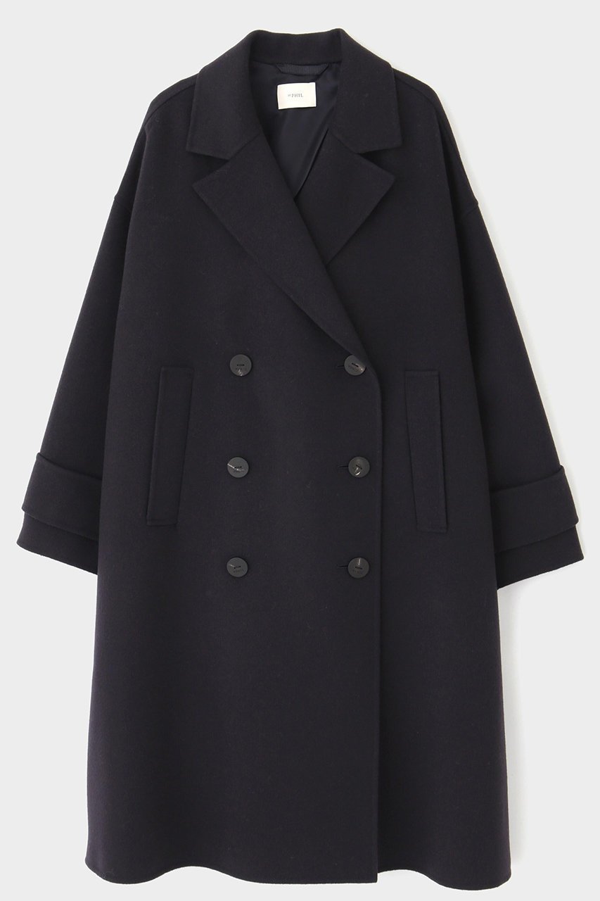 【ル フィル/LE PHIL】の《LE PHIL》ソフトウールリバービックPコート 人気、トレンドファッション・服の通販 founy(ファニー) 　ファッション　Fashion　レディースファッション　Fashion for Women　アウター　Coat / Outerwear Collection　コート・ロングコート・ピーコート　Long Coats, Peacoats & More　Pコート　Pea Coats　スタンダード　Standard, Basic　フレア　Flare, Flared　モダン　Modern, Contemporary　ロング　Long, Long-Length　新作・新入荷　New Arrivals / New In　other-2|ID: prp329100004878810 ipo3291000000036404171