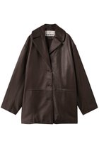 【プランク プロジェクト/PRANK PROJECT】のオーバーカラーシープレザージャケットコート / Overcoat Leather Jacket Coat BRN(ブラウン)|ID: prp329100004878819 ipo3291000000036404251