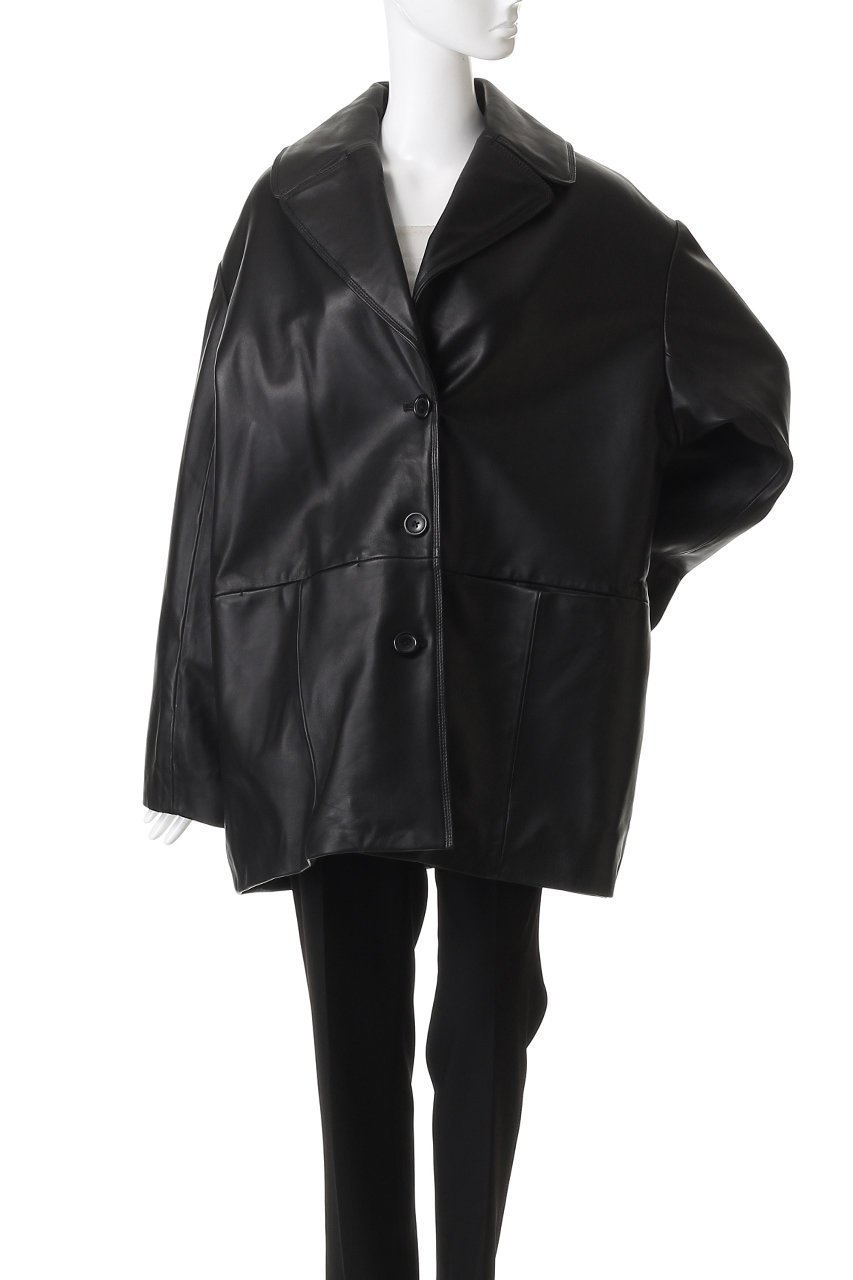 【プランク プロジェクト/PRANK PROJECT】のオーバーカラーシープレザージャケットコート / Overcoat Leather Jacket Coat 大人の最旬トレンドファッション＆コーディネート founy(ファウニー) 　ファッション　Fashion　レディースファッション　Fashion for Women　アウター　Coat / Outerwear Collection　コート・ロングコート・ピーコート　Long Coats, Peacoats & More　レディースジャケット・軽アウター　Jackets　ショルダー　Shoulder, Shoulder Strap　ショート　Short, Short Length　ジャケット　Jacket, Outerwear　ビッグ　Big, Oversized　エレガント 上品　Elegant　冬　Winter / This Winter　other-2|ID: prp329100004878819 ipo3291000000036404252