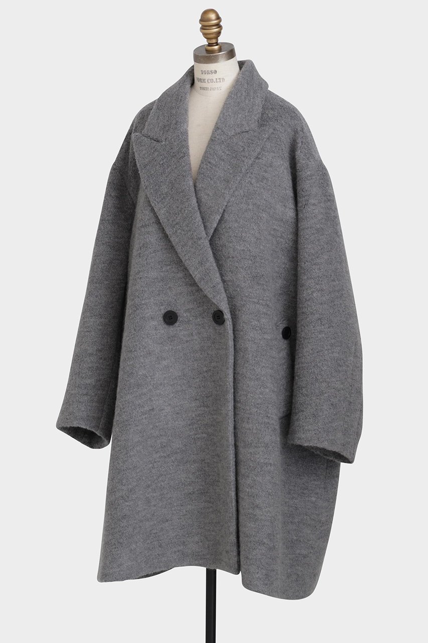 【ヒューエルミュージアム/hueLe Museum】の【hLM】ブークレージャージコート 人気、トレンドファッション・服の通販 founy(ファニー) 　ファッション　Fashion　レディースファッション　Fashion for Women　アウター　Coat / Outerwear Collection　コート・ロングコート・ピーコート　Long Coats, Peacoats & More　シンプル　Simple, Minimal　チェスターコート　Chester Coat, Long Coat　ループ　Loop, Loop Knit　ロング　Long, Long-Length　エレガント 上品　Elegant　 other-1|ID: prp329100004878824 ipo3291000000036404296