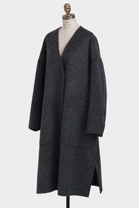 【ヒューエルミュージアム/hueLe Museum】 【hLM】ウールリバーコート人気、トレンドファッション・服の通販 founy(ファニー) ファッション Fashion レディースファッション Fashion for Women アウター Coat / Outerwear Collection コート・ロングコート・ピーコート Long Coats, Peacoats & More なめらか Smooth, Silky Texture シンプル Simple, Minimal フォルム Silhouette, Form ロング Long, Long-Length |ID:prp329100004878825