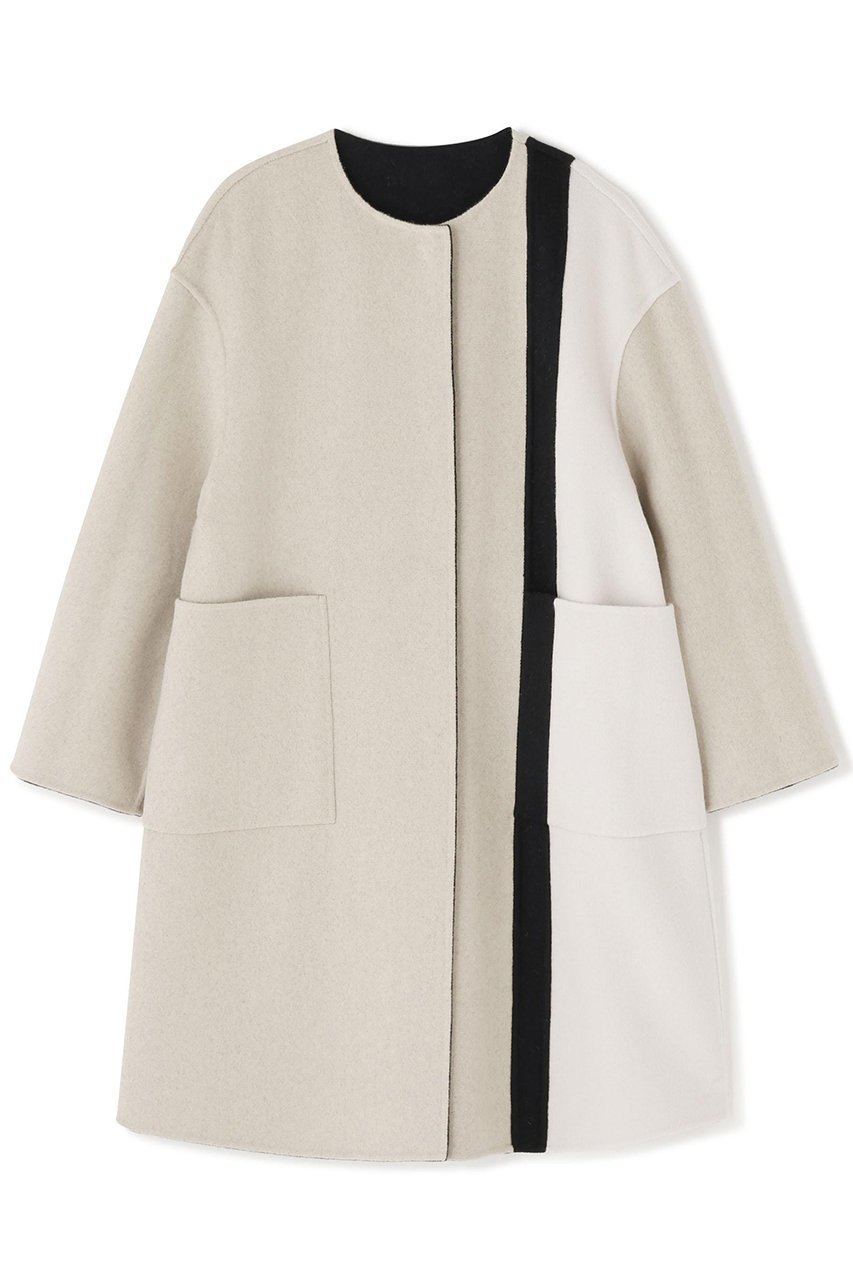 【アドーア/ADORE】のCa混2TONEリバーノーカラーコート 人気、トレンドファッション・服の通販 founy(ファニー) ファッション Fashion レディースファッション Fashion for Women アウター Coat / Outerwear Collection コート・ロングコート・ピーコート Long Coats, Peacoats & More おすすめ Recommended / Our Picks ジャケット Jacket, Outerwear ロング Long, Long-Length 冬 Winter / This Winter 別注 Limited Edition, Custom Order 定番 Standard, Basic Item other-2|ID: prp329100004878827 ipo3291000000036404321