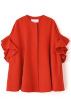 【アドーア/ADORE】のピュアカシミヤコート 人気、トレンドファッション・服の通販 founy(ファニー) ファッション Fashion レディースファッション Fashion for Women アウター Coat / Outerwear Collection コート・ロングコート・ピーコート Long Coats, Peacoats & More ショート Short, Short Length バランス Balance, Style Balance フレア Flare, Flared ポンチョ Poncho, Cape Style ラッフル Ruffle, Frill thumbnail レッド|ID: prp329100004878828 ipo3291000000036404325