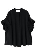 【アドーア/ADORE】のピュアカシミヤコート 人気、トレンドファッション・服の通販 founy(ファニー) ファッション Fashion レディースファッション Fashion for Women アウター Coat / Outerwear Collection コート・ロングコート・ピーコート Long Coats, Peacoats & More ショート Short, Short Length バランス Balance, Style Balance フレア Flare, Flared ポンチョ Poncho, Cape Style ラッフル Ruffle, Frill thumbnail ブラック|ID: prp329100004878828 ipo3291000000036404326