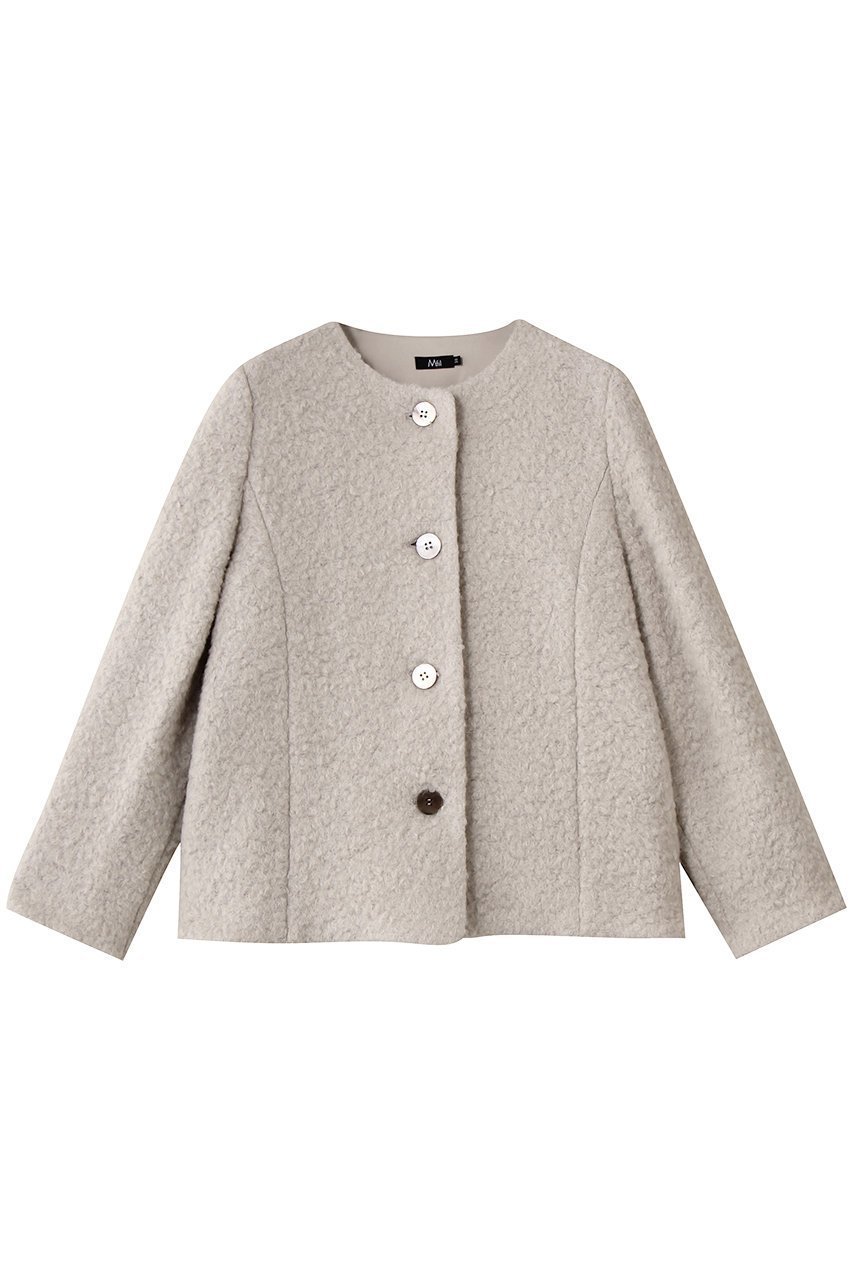 【エムフィル/M Fil】のボアシャギー ショートコート インテリア・キッズ・メンズ・レディースファッション・服の通販 founy(ファニー) 　ファッション　Fashion　レディースファッション　Fashion for Women　アウター　Coat / Outerwear Collection　コート・ロングコート・ピーコート　Long Coats, Peacoats & More　ショート　Short, Short Length　シンプル　Simple, Minimal　ワイド　Wide, Wide Fit　エレガント 上品　Elegant　ライトベージュ|ID: prp329100004878829 ipo3291000000036404338