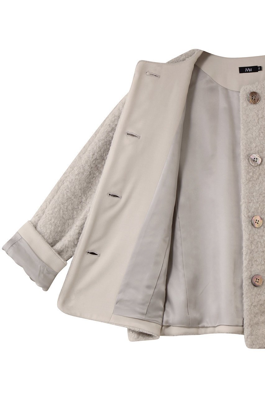 【エムフィル/M Fil】のボアシャギー ショートコート 人気、トレンドファッション・服の通販 founy(ファニー) 　ファッション　Fashion　レディースファッション　Fashion for Women　アウター　Coat / Outerwear Collection　コート・ロングコート・ピーコート　Long Coats, Peacoats & More　ショート　Short, Short Length　シンプル　Simple, Minimal　ワイド　Wide, Wide Fit　エレガント 上品　Elegant　other-6|ID: prp329100004878829 ipo3291000000036404343