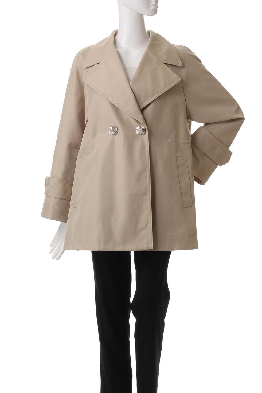 【アルアバイル/allureville】の【Loulou Willoughby】シャンブレーギャバミドルコート 人気、トレンドファッション・服の通販 founy(ファニー) 　ファッション　Fashion　レディースファッション　Fashion for Women　アウター　Coat / Outerwear Collection　コート・ロングコート・ピーコート　Long Coats, Peacoats & More　ドレープ　Drape, Draping Fabric　ミドル　Middle Length, Mid Height　ロング　Long, Long-Length　other-2|ID: prp329100004878833 ipo3291000000036404381