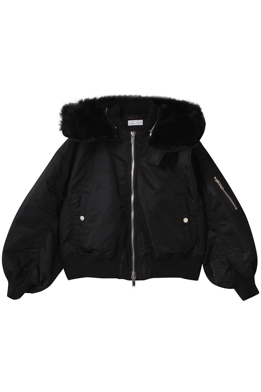 【アッパー ハイツ/upper hights】のTHE U-2 HOODIE インテリア・キッズ・メンズ・レディースファッション・服の通販 founy(ファニー) 　ファッション　Fashion　レディースファッション　Fashion for Women　アウター　Coat / Outerwear Collection　コート・ロングコート・ピーコート　Long Coats, Peacoats & More　ショート　Short, Short Length　ブルゾン　Blouson, Bomber Jacket　BLACK|ID: prp329100004878840 ipo3291000000036404462