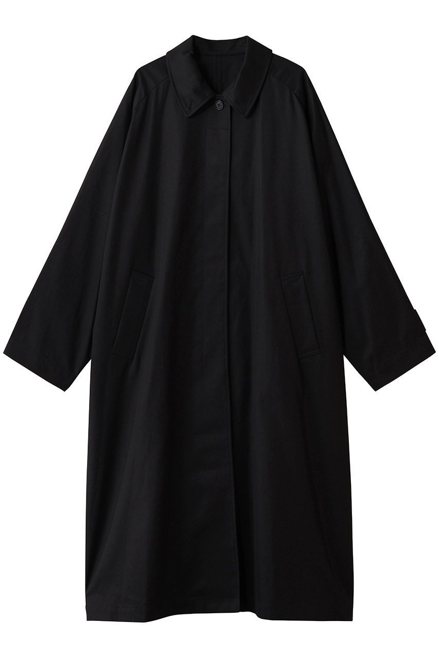 【ミズイロ インド/mizuiro ind】のステンカラーコート インテリア・キッズ・メンズ・レディースファッション・服の通販 founy(ファウニー) 　ファッション　Fashion　レディースファッション　Fashion for Women　アウター　Coat / Outerwear Collection　コート・ロングコート・ピーコート　Long Coats, Peacoats & More　マニッシュ　Mannish, Boyish　ロング　Long, Long-Length　エレガント 上品　Elegant　black|ID: prp329100004878843 ipo3291000000036404494