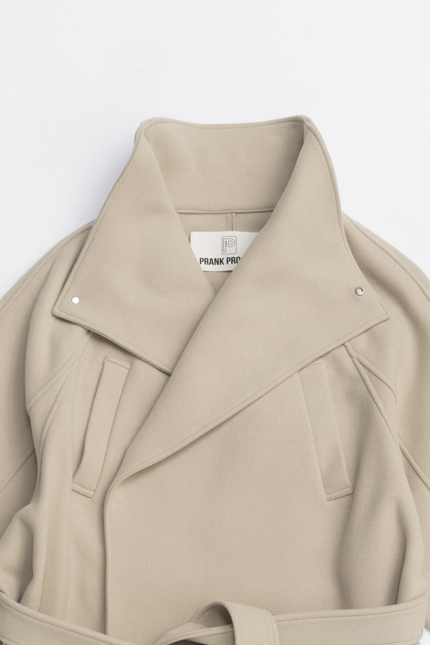 【プランク プロジェクト/PRANK PROJECT】のハイネックコート 人気、トレンドファッション・服の通販 founy(ファニー) ファッション Fashion レディースファッション Fashion for Women アウター Coat / Outerwear Collection コート・ロングコート・ピーコート Long Coats, Peacoats & More ハイネック High Neck, Mock Neck フロント Front, Front Design マニッシュ Mannish, Boyish メルトン Melton, Heavy Wool ロング Long, Long-Length other-2|ID: prp329100004878850 ipo3291000000036404575