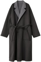 【シュタイン/ssstein】の【UNISEX】WOOL/CASHMERE REVERSIBLE NOTCH LAPEL COAT 人気、トレンドファッション・服の通販 founy(ファニー) ファッション Fashion レディースファッション Fashion for Women アウター Coat / Outerwear Collection コート・ロングコート・ピーコート Long Coats, Peacoats & More ユニセックス Unisex, Genderless クッション Cushion, Throw Pillow ダブル Double, Double-Breasted フェイス Face, Facial Design リバーシブル Reversible, Two-Sided ロング Long, Long-Length thumbnail グレーカーキ/グレー|ID: prp329100004878853 ipo3291000000036404604