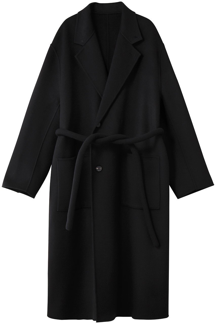 【シュタイン/ssstein】の【UNISEX】WOOL/CASHMERE REVERSIBLE NOTCH LAPEL COAT インテリア・キッズ・メンズ・レディースファッション・服の通販 founy(ファニー) 　ファッション　Fashion　レディースファッション　Fashion for Women　アウター　Coat / Outerwear Collection　コート・ロングコート・ピーコート　Long Coats, Peacoats & More　ユニセックス　Unisex, Genderless　クッション　Cushion, Throw Pillow　ダブル　Double, Double-Breasted　フェイス　Face, Facial Design　リバーシブル　Reversible, Two-Sided　ロング　Long, Long-Length　ブラック/ブラック|ID: prp329100004878853 ipo3291000000036404605