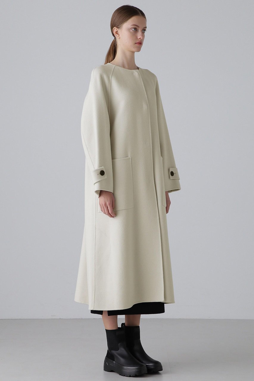【アドーア/ADORE】のインビジブルアウター インテリア・キッズ・メンズ・レディースファッション・服の通販 founy(ファウニー) 　ファッション　Fashion　レディースファッション　Fashion for Women　アウター　Coat / Outerwear Collection　コート・ロングコート・ピーコート　Long Coats, Peacoats & More　エレガント 上品　Elegant　パッチ　Patch, Appliqué　フロント　Front, Front Design　ポケット　Pocket, Pocket Detail　ヨーク　Yoke, Yoke Design　ロング　Long, Long-Length　ベージュ|ID: prp329100004878860 ipo3291000000036878963
