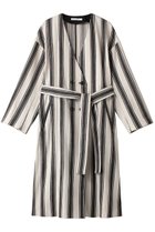 【プレインピープル/PLAIN PEOPLE】のアイビーストライプカラーレスコート 人気、トレンドファッション・服の通販 founy(ファニー) ファッション Fashion レディースファッション Fashion for Women アウター Coat / Outerwear Collection コート・ロングコート・ピーコート Long Coats, Peacoats & More コンパクト Compact, Small Size ストライプ Stripe, Striped Pattern ダブル Double, Double-Breasted パターン Pattern, Design Print リネン Linen, Linen Fabric ロング Long, Long-Length thumbnail ストライプ|ID: prp329100004878862 ipo3291000000036404692