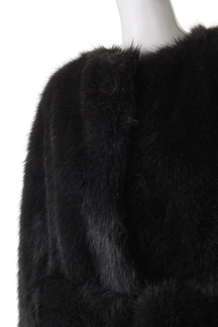 【オブリオ/AUBRIOT】のフェイクファー コート 人気、トレンドファッション・服の通販 founy(ファニー) 　ファッション　Fashion　レディースファッション　Fashion for Women　アウター　Coat / Outerwear Collection　コート・ロングコート・ピーコート　Long Coats, Peacoats & More　スリーブ　Sleeve, Long Sleeve / Short Sleeve　フェイクファー　Faux Fur, Imitation Fur　ラグジュアリー　Luxury, Elegant　ロング　Long, Long-Length　other-5|ID: prp329100004878873 ipo3291000000036404820