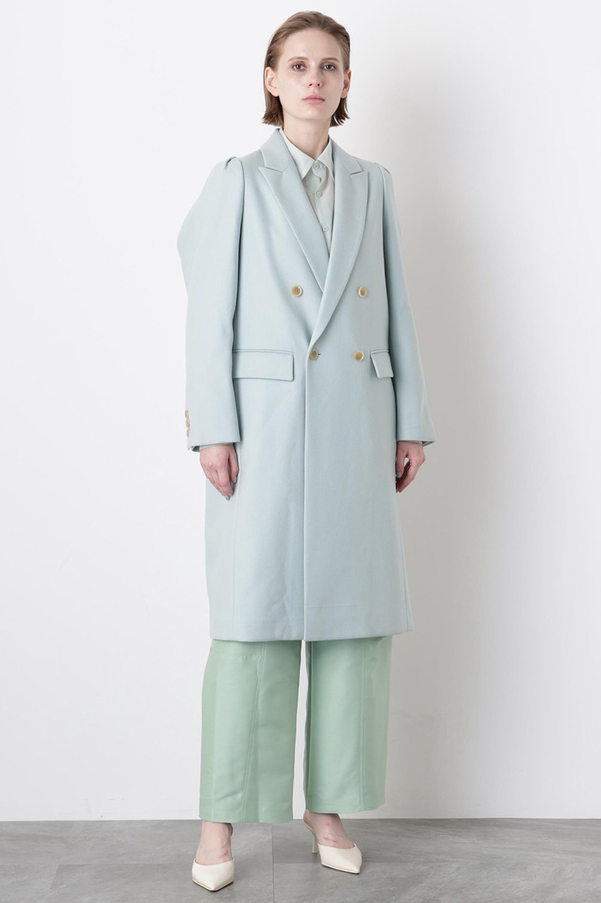 【ヒューエルミュージアム/hueLe Museum】の【STUMBLY】Constructed Sleeve Chester Coat 人気、トレンドファッション・服の通販 founy(ファニー) 　ファッション　Fashion　レディースファッション　Fashion for Women　アウター　Coat / Outerwear Collection　コート・ロングコート・ピーコート　Long Coats, Peacoats & More　クラシック　Classic, Timeless Style　ダブル　Double, Double-Breasted　チェスターコート　Chester Coat, Long Coat　メルトン　Melton, Heavy Wool　ロング　Long, Long-Length　エレガント 上品　Elegant　other-2|ID: prp329100004878883 ipo3291000000036405030