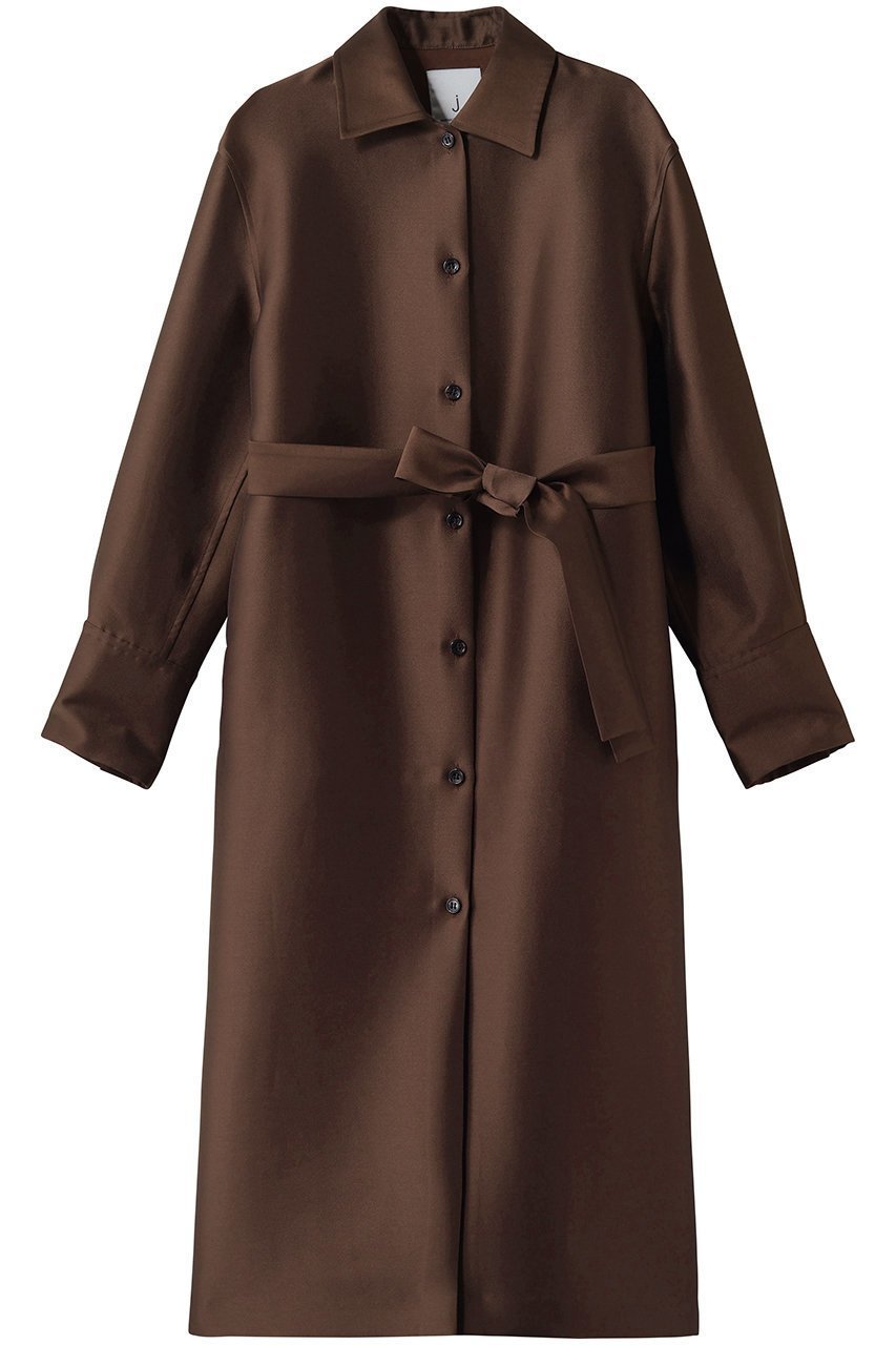 【ジェイドット/j.】のオクタダブルクロス ドレスコート インテリア・キッズ・メンズ・レディースファッション・服の通販 founy(ファニー) 　ファッション　Fashion　レディースファッション　Fashion for Women　アウター　Coat / Outerwear Collection　コート・ロングコート・ピーコート　Long Coats, Peacoats & More　ワンピース　Dresses　フォーマル・パーティードレス・結婚式用ドレス　Elegant & Casual Dresses　ドレス　Dress, One-Piece　フォルム　Silhouette, Form　リュクス　Luxury, Elegant, High-End, Chic　ロング　Long, Long-Length　新作・新入荷　New Arrivals / New In　ブラウン|ID: prp329100004878886 ipo3291000000036405271