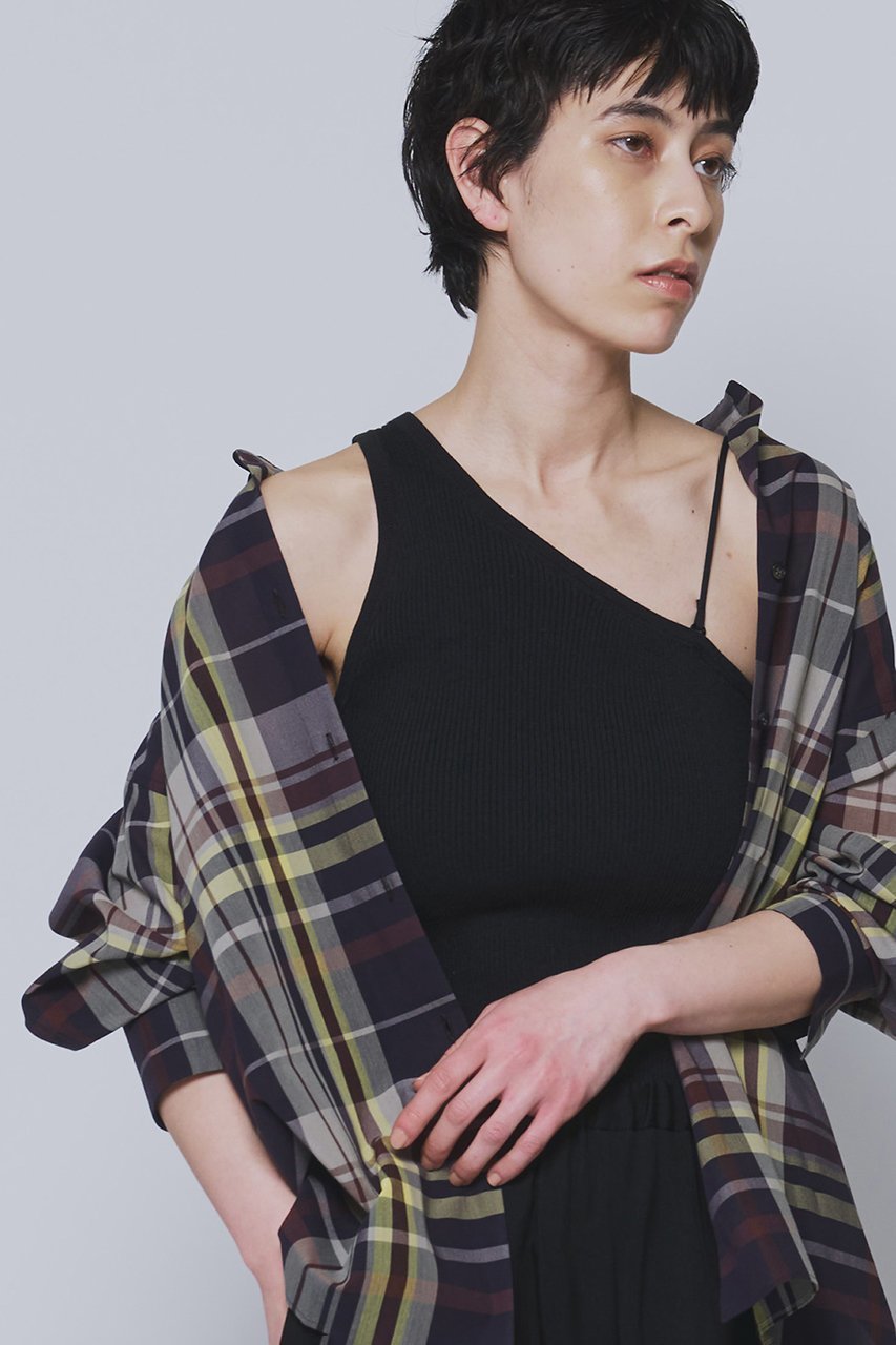 【プルミエ アロンディスモン/1er Arrondissement】のワンショルダーニット インテリア・キッズ・メンズ・レディースファッション・服の通販 founy(ファニー) 　ファッション　Fashion　レディースファッション　Fashion for Women　トップス・カットソー　Cut & Sew Tops　ニット　Knit Tops & Sweaters　カジュアルプルオーバー・ニットトップス　Pullovers & Knit Tops / Casual Pullovers　ラップ　Wrap, Wrap Design　ワンショル　One Shoulder, Asymmetrical　新作・新入荷　New Arrivals / New In　ブラック|ID: prp329100004878893 ipo3291000000036405337