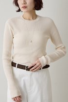 【ウィムガゼット/Whim Gazette】のホールガーメントRIBプルオーバー 人気、トレンドファッション・服の通販 founy(ファニー) ファッション Fashion レディースファッション Fashion for Women トップス・カットソー Cut & Sew Tops ニット Knit Tops & Sweaters カジュアルプルオーバー・ニットトップス Pullovers & Knit Tops / Casual Pullovers インナー Innerwear コンパクト Compact, Small Size ジャケット Jacket, Outerwear ホールガーメント WholeGarment, Seamless Knit エレガント 上品 Elegant 新作・新入荷 New Arrivals / New In thumbnail アイボリー|ID: prp329100004878896 ipo3291000000036405357