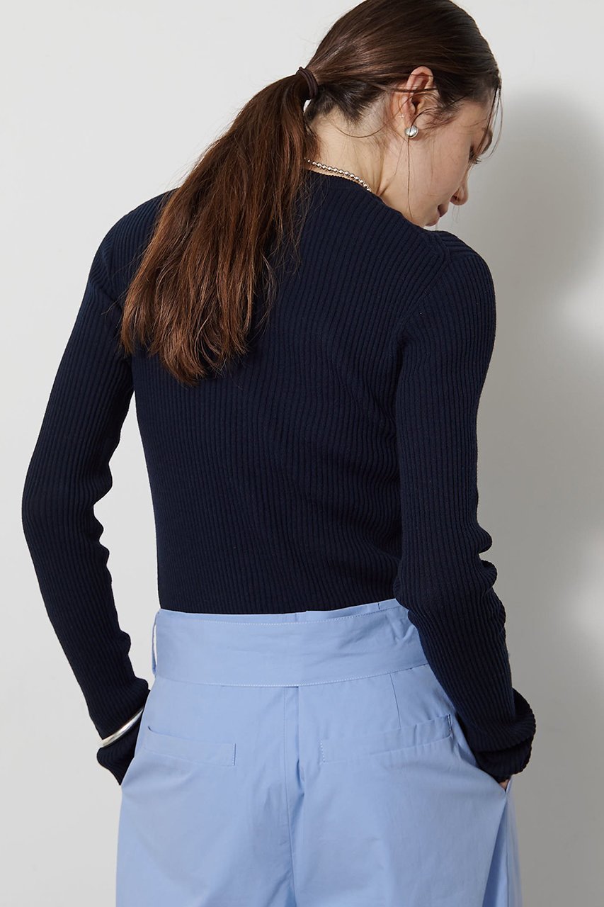 【ウィムガゼット/Whim Gazette】のホールガーメントRIBプルオーバー 人気、トレンドファッション・服の通販 founy(ファニー) 　ファッション　Fashion　レディースファッション　Fashion for Women　トップス・カットソー　Cut & Sew Tops　ニット　Knit Tops & Sweaters　カジュアルプルオーバー・ニットトップス　Pullovers & Knit Tops / Casual Pullovers　インナー　Innerwear　コンパクト　Compact, Small Size　ジャケット　Jacket, Outerwear　ホールガーメント　WholeGarment, Seamless Knit　エレガント 上品　Elegant　新作・新入荷　New Arrivals / New In　other-3|ID: prp329100004878896 ipo3291000000036405360