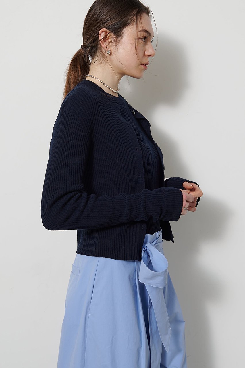 【ウィムガゼット/Whim Gazette】のホールガーメントRIBカーディガン 人気、トレンドファッション・服の通販 founy(ファニー) 　ファッション　Fashion　レディースファッション　Fashion for Women　トップス・カットソー　Cut & Sew Tops　ニット　Knit Tops & Sweaters　カーディガン・羽織り　Layered Style Cardigans　おすすめ　Recommended / Our Picks　カーディガン　Cardigan, Knitwear　コンパクト　Compact, Small Size　ショート　Short, Short Length　ホールガーメント　WholeGarment, Seamless Knit　エレガント 上品　Elegant　新作・新入荷　New Arrivals / New In　other-5|ID: prp329100004878897 ipo3291000000036405371