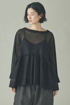 【カレンソロジー/Curensology】のシアーギャザーニットプルオーバー 人気、トレンドファッション・服の通販 founy(ファニー) ファッション Fashion レディースファッション Fashion for Women トップス・カットソー Cut & Sew Tops ニット Knit Tops & Sweaters カジュアルプルオーバー・ニットトップス Pullovers & Knit Tops / Casual Pullovers おすすめ Recommended / Our Picks アクセサリー Fashion Accessories インナー Innerwear ギャザー Gathered, Ruffled シアー Sheer, See-Through ジャケット Jacket, Outerwear ドレープ Drape, Draping Fabric エレガント 上品 Elegant 夏 Summer 新作・新入荷 New Arrivals / New In 春 Spring S/S・春夏 SS, Spring/Summer, Warm Season 軽量 Lightweight, Ultra Light thumbnail ブラック|ID: prp329100004878899 ipo3291000000036405392