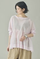 【カレンソロジー/Curensology】のシアーギャザーニットプルオーバー 人気、トレンドファッション・服の通販 founy(ファニー) ファッション Fashion レディースファッション Fashion for Women トップス・カットソー Cut & Sew Tops ニット Knit Tops & Sweaters カジュアルプルオーバー・ニットトップス Pullovers & Knit Tops / Casual Pullovers おすすめ Recommended / Our Picks アクセサリー Fashion Accessories インナー Innerwear ギャザー Gathered, Ruffled シアー Sheer, See-Through ジャケット Jacket, Outerwear ドレープ Drape, Draping Fabric エレガント 上品 Elegant 夏 Summer 新作・新入荷 New Arrivals / New In 春 Spring S/S・春夏 SS, Spring/Summer, Warm Season 軽量 Lightweight, Ultra Light thumbnail ライトピンク|ID: prp329100004878899 ipo3291000000036405393