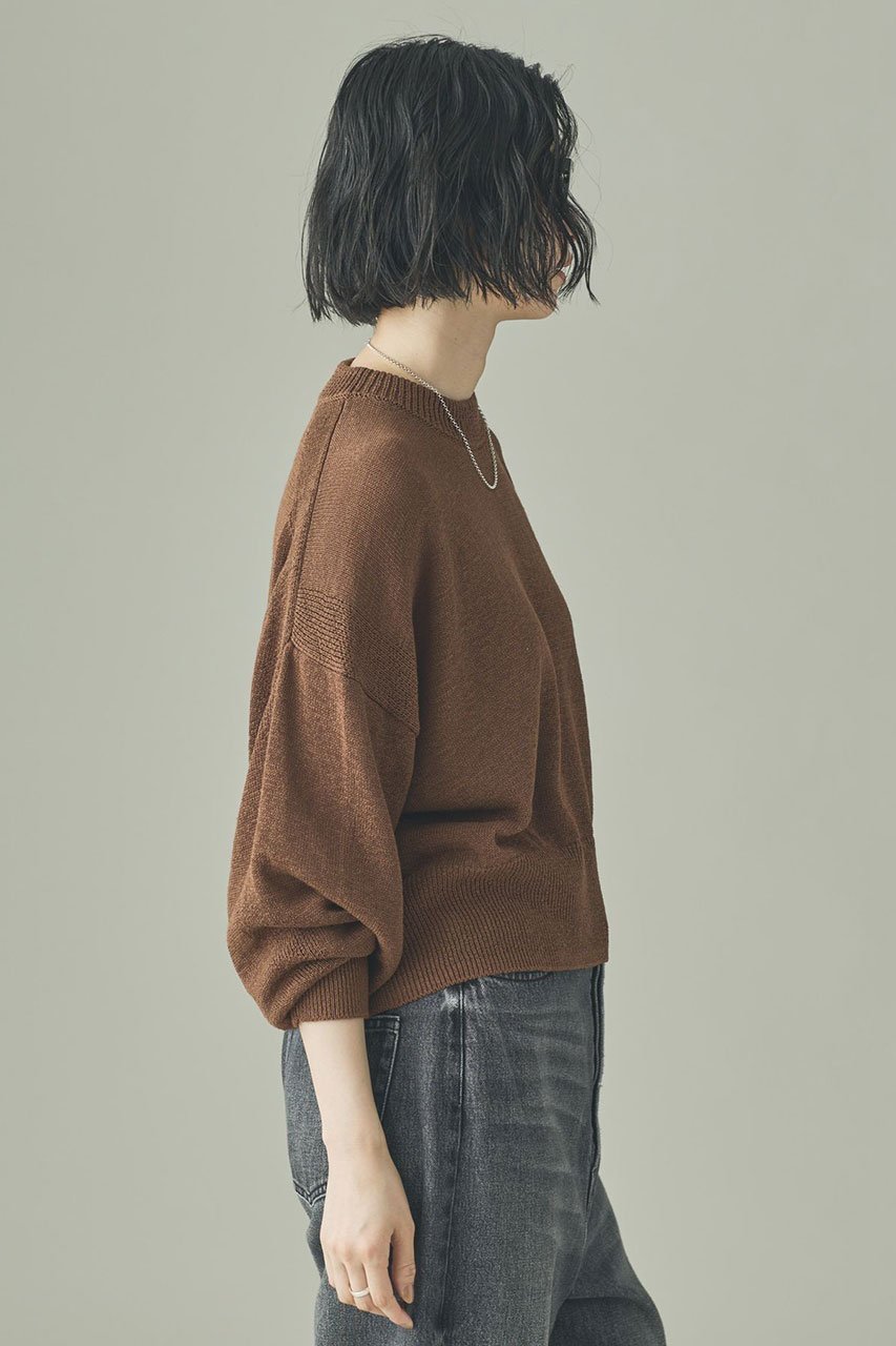 【カレンソロジー/Curensology】のリネンテープヤーンニットプルオーバー 人気、トレンドファッション・服の通販 founy(ファニー) 　ファッション　Fashion　レディースファッション　Fashion for Women　トップス・カットソー　Cut & Sew Tops　ニット　Knit Tops & Sweaters　カジュアルプルオーバー・ニットトップス　Pullovers & Knit Tops / Casual Pullovers　サマー　Summer, Summer Style　シンプル　Simple, Minimal　バランス　Balance, Style Balance　リネン　Linen, Linen Fabric　ルーズ　Loose, Oversized　夏　Summer　新作・新入荷　New Arrivals / New In　春　Spring　other-3|ID: prp329100004878900 ipo3291000000036405406