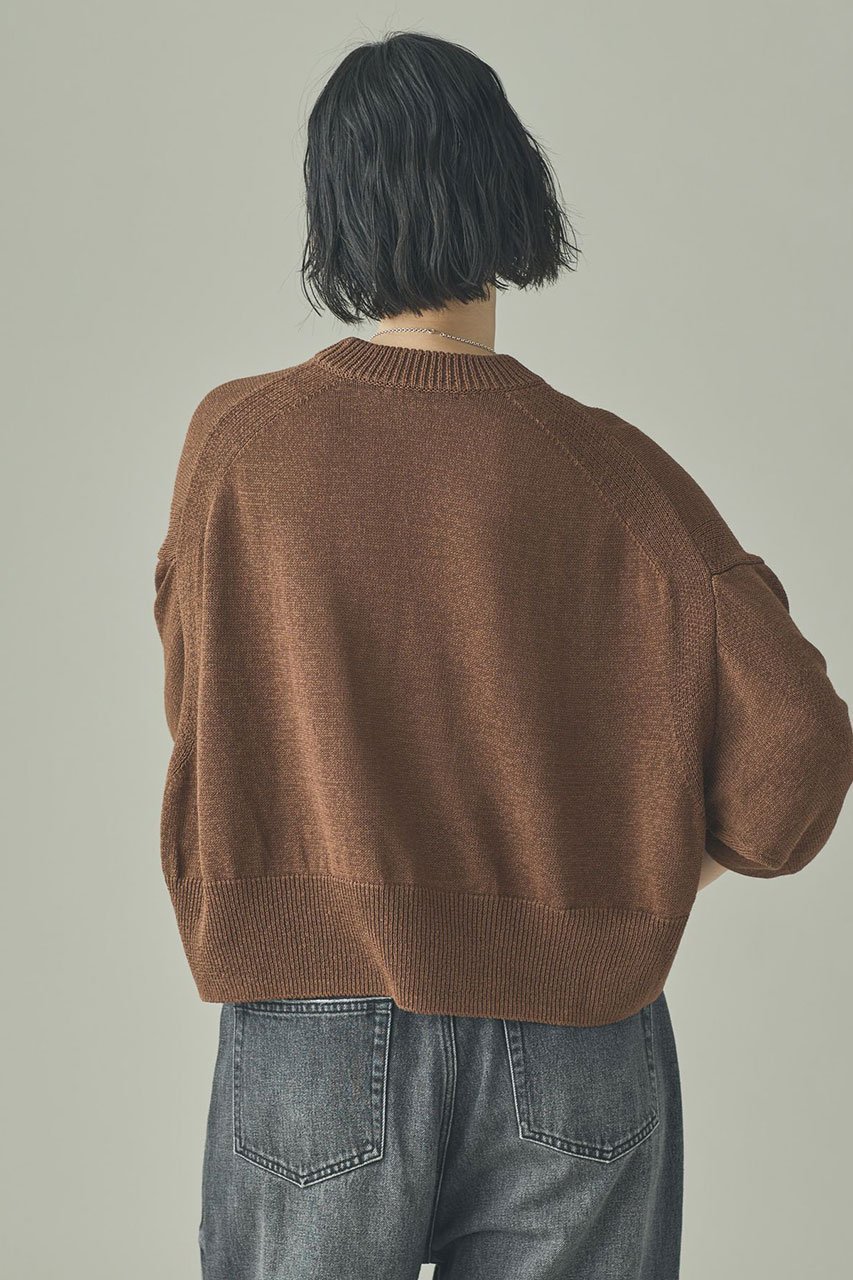 【カレンソロジー/Curensology】のリネンテープヤーンニットプルオーバー 人気、トレンドファッション・服の通販 founy(ファニー) 　ファッション　Fashion　レディースファッション　Fashion for Women　トップス・カットソー　Cut & Sew Tops　ニット　Knit Tops & Sweaters　カジュアルプルオーバー・ニットトップス　Pullovers & Knit Tops / Casual Pullovers　サマー　Summer, Summer Style　シンプル　Simple, Minimal　バランス　Balance, Style Balance　リネン　Linen, Linen Fabric　ルーズ　Loose, Oversized　夏　Summer　新作・新入荷　New Arrivals / New In　春　Spring　other-4|ID: prp329100004878900 ipo3291000000036405407