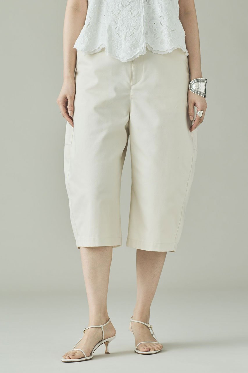 【カレンソロジー/Curensology】のエッグハーフパンツ インテリア・キッズ・メンズ・レディースファッション・服の通販 founy(ファニー) 　ファッション　Fashion　レディースファッション　Fashion for Women　パンツ　Pants & Trousers　ショートパンツ・ハーフパンツ　High-Waisted & Relaxed Shorts　カットソー　Cut and Sewn Top　サマー　Summer, Summer Style　ショート　Short, Short Length　ハーフ　Half, Half-Length　バランス　Balance, Style Balance　フィット　Fit, Slim Fit　フォルム　Silhouette, Form　新作・新入荷　New Arrivals / New In　オフホワイト|ID: prp329100004878901 ipo3291000000036405412