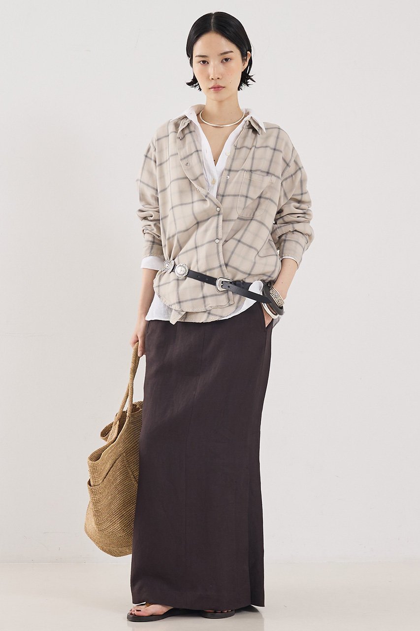 【ザ ストア バイ シー/THE STORE by C】のリネンストレートスカート 人気、トレンドファッション・服の通販 founy(ファニー) 　ファッション　Fashion　レディースファッション　Fashion for Women　スカート　Skirts　ロングスカート　Long Skirts / Maxi & Midi Skirts　エレガント 上品　Elegant　ストレート　Straight, Straight Cut　パターン　Pattern, Design Print　ロング　Long, Long-Length　other-5|ID: prp329100004878914 ipo3291000000036405514