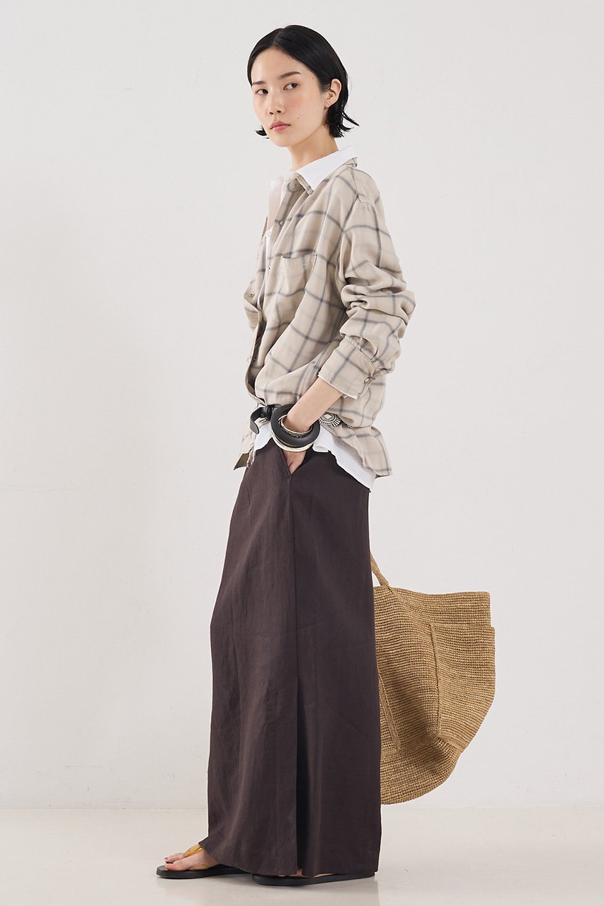 【ザ ストア バイ シー/THE STORE by C】のリネンストレートスカート 人気、トレンドファッション・服の通販 founy(ファニー) 　ファッション　Fashion　レディースファッション　Fashion for Women　スカート　Skirts　ロングスカート　Long Skirts / Maxi & Midi Skirts　エレガント 上品　Elegant　ストレート　Straight, Straight Cut　パターン　Pattern, Design Print　ロング　Long, Long-Length　other-6|ID: prp329100004878914 ipo3291000000036405515