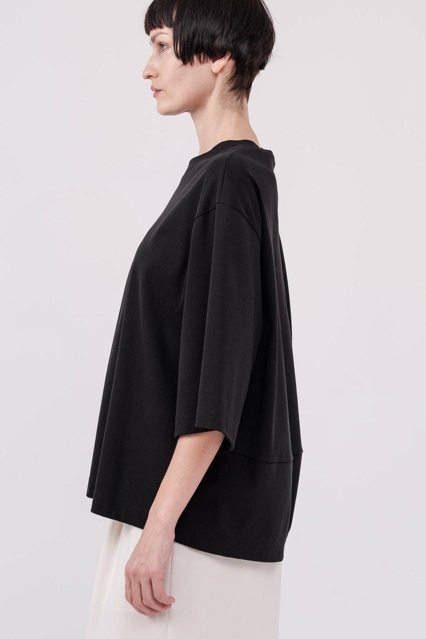 【ドメル/DOMELLE】のハイ ツイスト ジャージー Tシャツ 人気、トレンドファッション・服の通販 founy(ファニー) 　ファッション　Fashion　レディースファッション　Fashion for Women　トップス・カットソー　Cut & Sew Tops　シャツ・ブラウス・オフィスカジュアル　Elegant Blouses & Button-Ups　ロングTシャツ・Tシャツ　Longline T-Shirts & Tees　カットソー・ベーシックTシャツ　Cut-and-Sewn Tops / Stretch Tees & Basics　ショート　Short, Short Length　シンプル　Simple, Minimal　ストレート　Straight, Straight Cut　スリーブ　Sleeve, Long Sleeve / Short Sleeve　ツイスト　Tweed, Tweed Fabric　ツイード　Twill, Twill Weave　ビッグ　Big, Oversized　フォルム　Silhouette, Form　ミックス　Mix, Mixed Style　レース　Lace, Lace Fabric　新作・新入荷　New Arrivals / New In　other-3|ID: prp329100004878915 ipo3291000000036405522