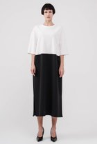 【ドメル/DOMELLE】のダブル マテリアル ドレス 人気、トレンドファッション・服の通販 founy(ファニー) ファッション Fashion レディースファッション Fashion for Women ワンピース Dresses フォーマル・パーティードレス・結婚式用ドレス Elegant & Casual Dresses チュニック Tunic Tops & Dresses シンプル Simple, Minimal ダブル Double, Double-Breasted チュニック Tunic, Long Top ドレス Dress, One-Piece ドレープ Drape, Draping Fabric リラックス Relax, Relaxed Fit ロング Long, Long-Length 定番 Standard, Basic Item 新作・新入荷 New Arrivals / New In thumbnail ホワイト×ネイビー|ID: prp329100004878916 ipo3291000000036405528