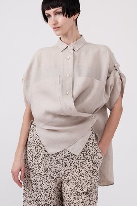 【ドメル/DOMELLE】 ベルギー リネン シャツ人気、トレンドファッション・服の通販 founy(ファニー) ファッション Fashion レディースファッション Fashion for Women トップス・カットソー Cut & Sew Tops シャツ・ブラウス・オフィスカジュアル Elegant Blouses & Button-Ups カシュクール Wrap Design ショート Short, Short Length スリーブ Sleeve, Long Sleeve / Short Sleeve バランス Balance, Style Balance ビッグ Big, Oversized フロント Front, Front Design ポケット Pocket, Pocket Detail ラウンド Round, Round Neck リネン Linen, Linen Fabric ロールアップ Roll-Up, Cuffed Hem 夏 Summer 新作・新入荷 New Arrivals / New In |ID:prp329100004878917
