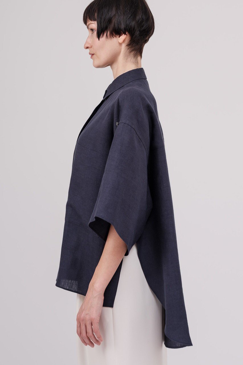 【ドメル/DOMELLE】のベルギー リネン シャツ 人気、トレンドファッション・服の通販 founy(ファニー) 　ファッション　Fashion　レディースファッション　Fashion for Women　トップス・カットソー　Cut & Sew Tops　シャツ・ブラウス・オフィスカジュアル　Elegant Blouses & Button-Ups　カシュクール　Wrap Design　ショート　Short, Short Length　スリーブ　Sleeve, Long Sleeve / Short Sleeve　バランス　Balance, Style Balance　ビッグ　Big, Oversized　フロント　Front, Front Design　ポケット　Pocket, Pocket Detail　ラウンド　Round, Round Neck　リネン　Linen, Linen Fabric　ロールアップ　Roll-Up, Cuffed Hem　夏　Summer　新作・新入荷　New Arrivals / New In　other-4|ID: prp329100004878917 ipo3291000000036405542