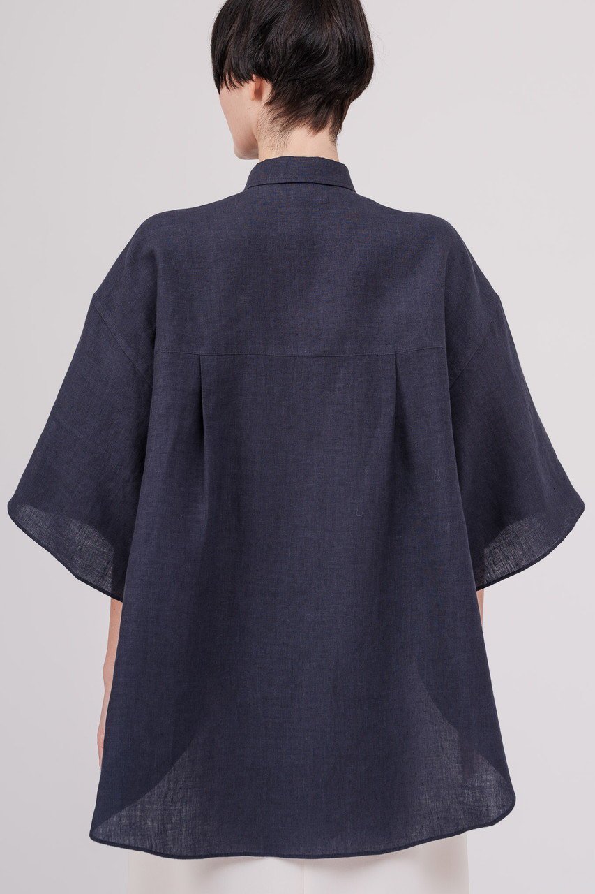 【ドメル/DOMELLE】のベルギー リネン シャツ 人気、トレンドファッション・服の通販 founy(ファニー) 　ファッション　Fashion　レディースファッション　Fashion for Women　トップス・カットソー　Cut & Sew Tops　シャツ・ブラウス・オフィスカジュアル　Elegant Blouses & Button-Ups　カシュクール　Wrap Design　ショート　Short, Short Length　スリーブ　Sleeve, Long Sleeve / Short Sleeve　バランス　Balance, Style Balance　ビッグ　Big, Oversized　フロント　Front, Front Design　ポケット　Pocket, Pocket Detail　ラウンド　Round, Round Neck　リネン　Linen, Linen Fabric　ロールアップ　Roll-Up, Cuffed Hem　夏　Summer　新作・新入荷　New Arrivals / New In　other-5|ID: prp329100004878917 ipo3291000000036405543