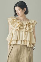 【カレンソロジー/Curensology】のポプリンラッフルブラウス 人気、トレンドファッション・服の通販 founy(ファニー) ファッション Fashion レディースファッション Fashion for Women トップス・カットソー Cut & Sew Tops シャツ・ブラウス・オフィスカジュアル Elegant Blouses & Button-Ups インド Indian Textile ショート Short, Short Length スリーブ Sleeve, Long Sleeve / Short Sleeve バランス Balance, Style Balance フリル Frill, Ruffle ボトム Bottoms, Lower Wear 再入荷 Restock / Back in Stock thumbnail クリーム|ID: prp329100004878919 ipo3291000000036405557