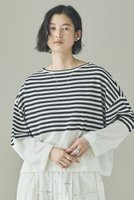 【カレンソロジー/Curensology】のシアーボーダーニットプルオーバー 人気、トレンドファッション・服の通販 founy(ファニー) ファッション Fashion レディースファッション Fashion for Women トップス・カットソー Cut & Sew Tops ニット Knit Tops & Sweaters カジュアルプルオーバー・ニットトップス Pullovers & Knit Tops / Casual Pullovers ボトム Bottoms, Lower Wear 再入荷 Restock / Back in Stock 夏 Summer 無地 Plain, Solid Color |ID:prp329100004878920
