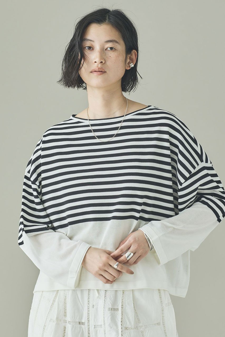 【カレンソロジー/Curensology】のシアーボーダーニットプルオーバー インテリア・キッズ・メンズ・レディースファッション・服の通販 founy(ファニー) 　ファッション　Fashion　レディースファッション　Fashion for Women　トップス・カットソー　Cut & Sew Tops　ニット　Knit Tops & Sweaters　カジュアルプルオーバー・ニットトップス　Pullovers & Knit Tops / Casual Pullovers　ボトム　Bottoms, Lower Wear　再入荷　Restock / Back in Stock　夏　Summer　無地　Plain, Solid Color　ホワイト|ID: prp329100004878920 ipo3291000000036405583