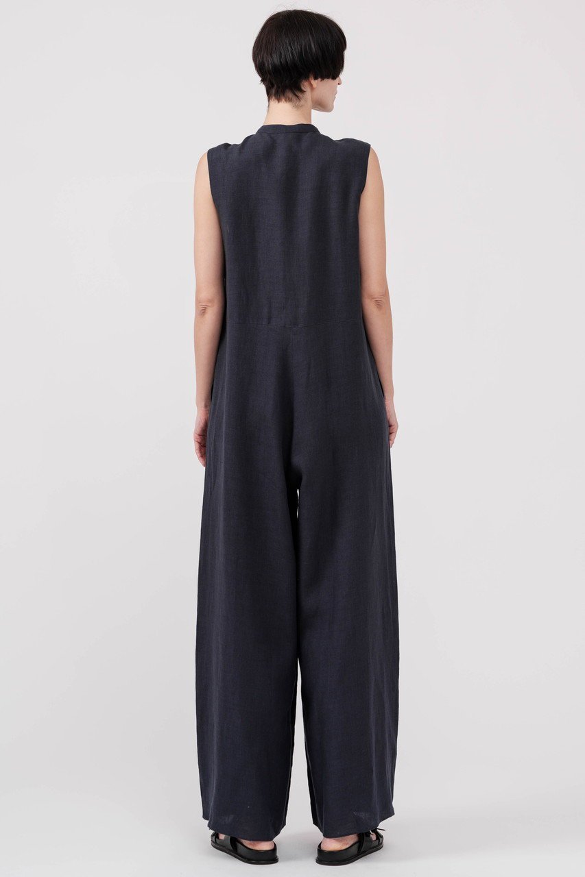 【ドメル/DOMELLE】のベルギー リネン ジャンプスーツ 人気、トレンドファッション・服の通販 founy(ファニー) 　ファッション　Fashion　レディースファッション　Fashion for Women　パンツ　Pants & Trousers　スタンダード　Standard, Basic　スリーブ　Sleeve, Long Sleeve / Short Sleeve　スーツ　Suit, Formalwear　セットアップ　Set-Up, Coordinated Outfit　ファブリック　Fabric, Textile　フロント　Front, Front Design　リネン　Linen, Linen Fabric　ワイド　Wide, Wide Fit　夏　Summer　新作・新入荷　New Arrivals / New In　other-3|ID: prp329100004878921 ipo3291000000036405598