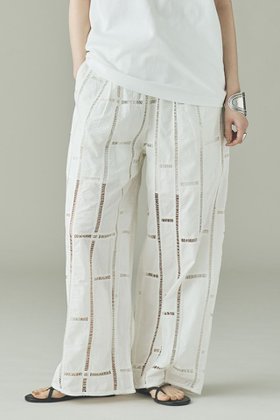 【カレンソロジー/Curensology】 エンブロイダリーパンツ人気、トレンドファッション・服の通販 founy(ファニー) ファッション Fashion レディースファッション Fashion for Women パンツ Pants & Trousers インド Indian Textile エレガント 上品 Elegant サテン Satin, Glossy Fabric リネン Linen, Linen Fabric ワイド Wide, Wide Fit 再入荷 Restock / Back in Stock |ID:prp329100004878923