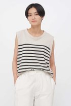 【マーガレットハウエル/MARGARET HOWELL】のBELGIAN LINEN COTTON JERSEY TOP 人気、トレンドファッション・服の通販 founy(ファニー) ファッション Fashion レディースファッション Fashion for Women トップス・カットソー Cut & Sew Tops キャミソール&ノースリーブ Camisoles & Sleeveless Tops シャツ・ブラウス・オフィスカジュアル Elegant Blouses & Button-Ups ロングTシャツ・Tシャツ Longline T-Shirts & Tees カットソー・ベーシックTシャツ Cut-and-Sewn Tops / Stretch Tees & Basics キャミソール Camisole, Spaghetti Strap Top ストライプ Stripe, Striped Pattern タンク Tank Top, Sleeveless Top プリント Print, Printed Pattern リネン Linen, Linen Fabric エレガント 上品 Elegant 夏 Summer 新作・新入荷 New Arrivals / New In thumbnail ベージュ|ID: prp329100004879006 ipo3291000000036406305