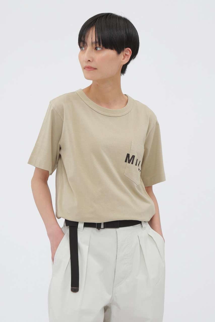 【その他のブランド/Other】のPRINTED COTTON JERSEY 人気、トレンドファッション・服の通販 founy(ファニー) 　ファッション　Fashion　レディースファッション　Fashion for Women　トップス・カットソー　Cut & Sew Tops　シャツ・ブラウス・オフィスカジュアル　Elegant Blouses & Button-Ups　ロングTシャツ・Tシャツ　Longline T-Shirts & Tees　カットソー・ベーシックTシャツ　Cut-and-Sewn Tops / Stretch Tees & Basics　ショート　Short, Short Length　スリーブ　Sleeve, Long Sleeve / Short Sleeve　プリント　Print, Printed Pattern　ポケット　Pocket, Pocket Detail　other-4|ID: prp329100004879010 ipo3291000000036406338