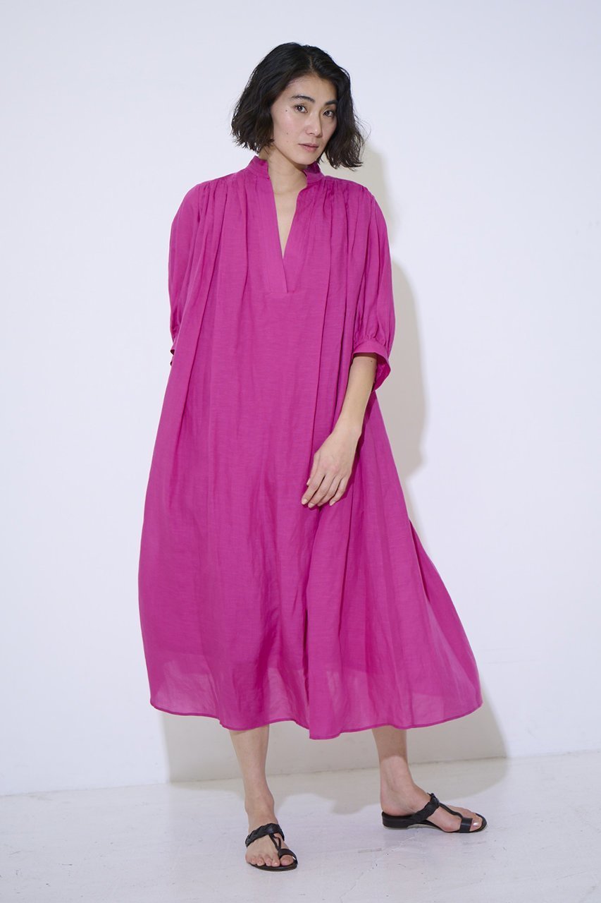 【エムフィル/M Fil】のリネンローン タックギャザーワンピース 人気、トレンドファッション・服の通販 founy(ファニー) 　ファッション　Fashion　レディースファッション　Fashion for Women　ワンピース　Dresses　チュニック　Tunic Tops & Dresses　ギャザー　Gathered, Ruffled　チュニック　Tunic, Long Top　リゾート　Resort, Vacation Style　リネン　Linen, Linen Fabric　ロング　Long, Long-Length　夏　Summer　新作・新入荷　New Arrivals / New In　other-6|ID: prp329100004879021 ipo3291000000036406431