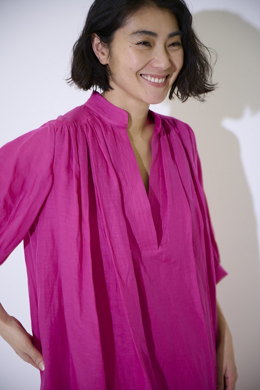 【エムフィル/M Fil】のリネンローン タックギャザーワンピース 人気、トレンドファッション・服の通販 founy(ファニー) 　ファッション　Fashion　レディースファッション　Fashion for Women　ワンピース　Dresses　チュニック　Tunic Tops & Dresses　ギャザー　Gathered, Ruffled　チュニック　Tunic, Long Top　リゾート　Resort, Vacation Style　リネン　Linen, Linen Fabric　ロング　Long, Long-Length　夏　Summer　新作・新入荷　New Arrivals / New In　other-8|ID: prp329100004879021 ipo3291000000036406433