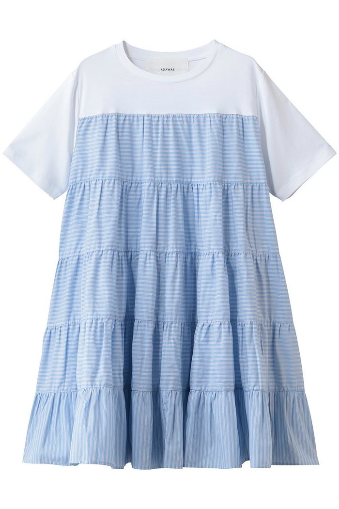 【アダワス/ADAWAS】のティアード ストライプ チュニック インテリア・キッズ・メンズ・レディースファッション・服の通販 founy(ファニー) https://founy.com/ ファッション Fashion レディースファッション Fashion for Women ワンピース Dresses チュニック Tunic Tops & Dresses エアリー Airy Texture カットソー Cut and Sewn Top ストライプ Stripe, Striped Pattern チュニック Tunic, Long Top ティアード Tiered, Tiered Style ドッキング Docking, Mixed Material フェミニン Feminine, Girly 新作・新入荷 New Arrivals / New In |ID: prp329100004879024 ipo3291000000036406451