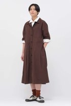 【マーガレットハウエル/MARGARET HOWELL】のCOTTON CUPRA PLAINWEAVE DRESS ブラウン|ID: prp329100004879027 ipo3291000000036406476