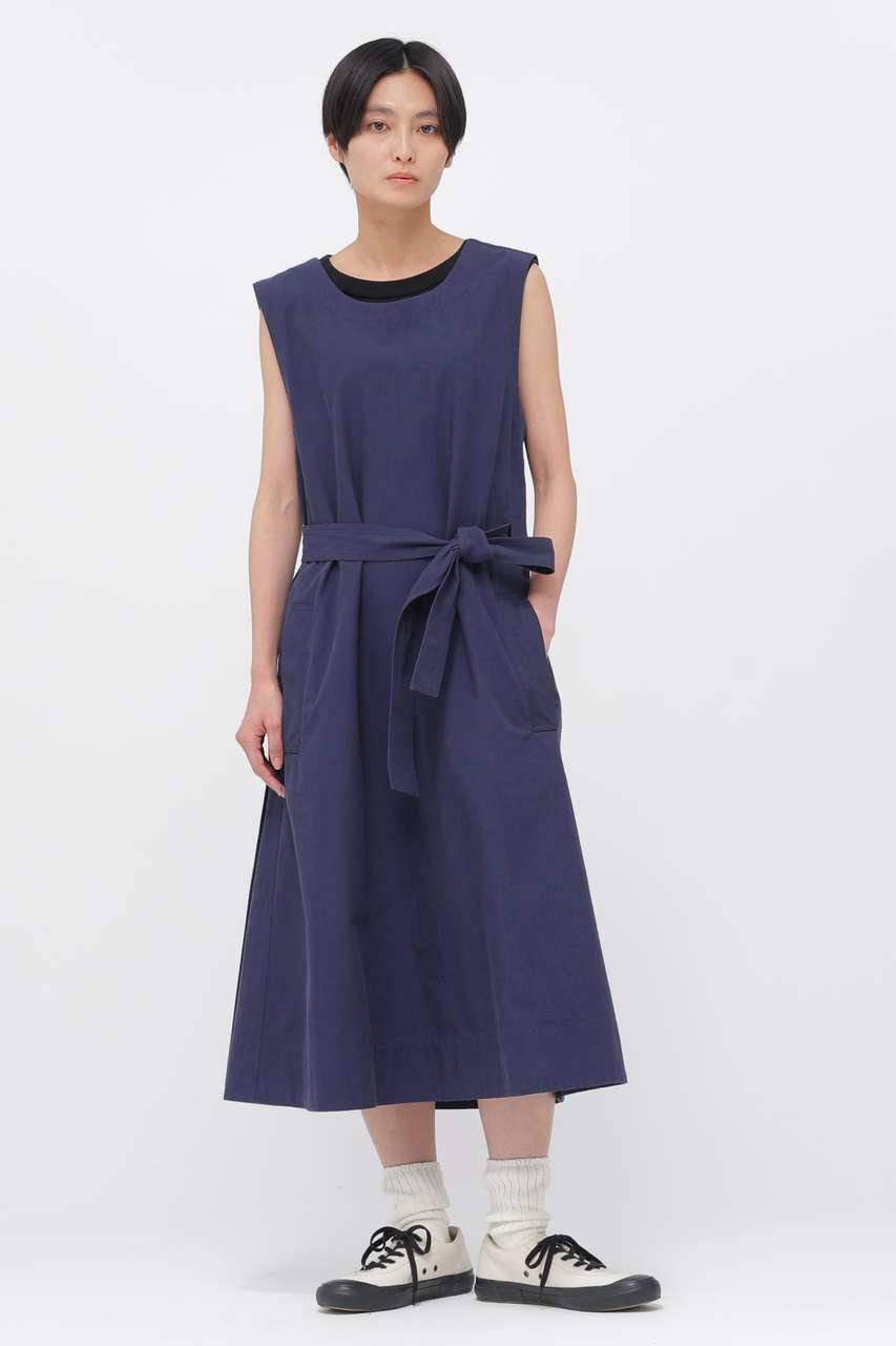 【マーガレットハウエル/MARGARET HOWELL】のCRISP COTTON CHAMBRAY DRESS インテリア・キッズ・メンズ・レディースファッション・服の通販 founy(ファニー) ファッション Fashion レディースファッション Fashion for Women ワンピース Dresses フォーマル・パーティードレス・結婚式用ドレス Elegant & Casual Dresses チュニック Tunic Tops & Dresses インナー Innerwear チュニック Tunic, Long Top ドレス Dress, One-Piece フィット Fit, Slim Fit ポケット Pocket, Pocket Detail モダン Modern, Contemporary ラップ Wrap, Wrap Design レギュラー Regular, Standard Fit ロング Long, Long-Length ワッシャー Washer, Crinkled Finish ワーク Workwear, Utility Style ヴィンテージ Vintage Style エレガント 上品 Elegant ネイビー|ID: prp329100004879033 ipo3291000000036406526