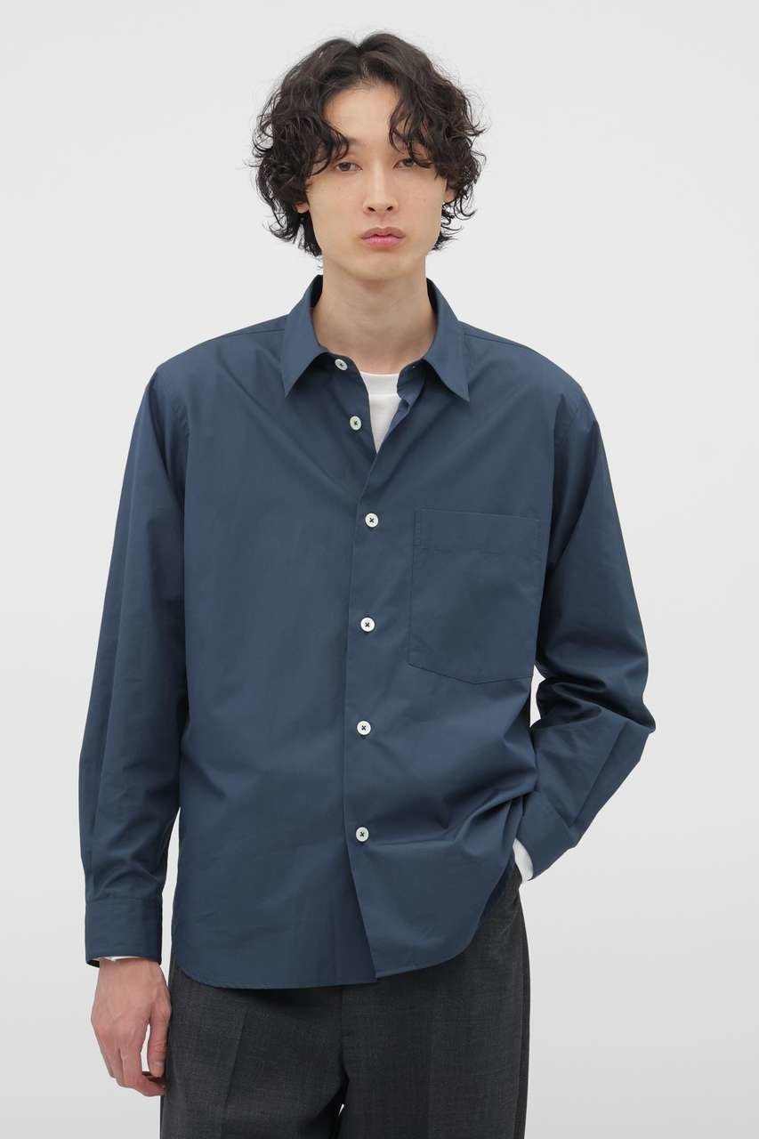 【その他のブランド/Other】のEGYPTIAN COTTON POPLIN SHIRT インテリア・キッズ・メンズ・レディースファッション・服の通販 founy(ファニー) 　ファッション　Fashion　レディースファッション　Fashion for Women　トップス・カットソー　Cut & Sew Tops　シャツ・ブラウス・オフィスカジュアル　Elegant Blouses & Button-Ups　なめらか　Smooth, Silky Texture　コレクション　Collection, Seasonal Line　シンプル　Simple, Minimal　スリーブ　Sleeve, Long Sleeve / Short Sleeve　ベーシック　Basic, Essential　ロング　Long, Long-Length　定番　Standard, Basic Item　新作・新入荷　New Arrivals / New In　ブルー|ID: prp329100004879043 ipo3291000000036406605
